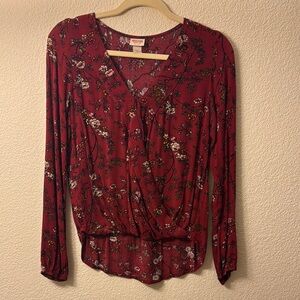 Women's Floral Long Sleeve Top